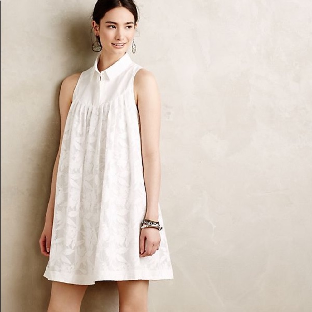 Anthropologie HD in Paris Laced Poplin Dress